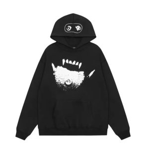 Men's Ken Carson A Great Chaos AGC pullover hoodie in thick fleece velvet cotton