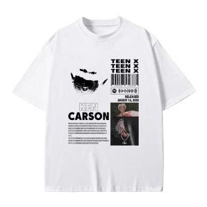 Ken Carson Teen X Music T-Shirt – Opium Print Oversized Streetwear