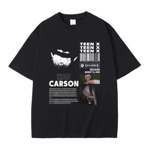Ken Carson Teen X Opium Graphic T-shirt for Men and Women – Oversized Hip Hop Streetwear