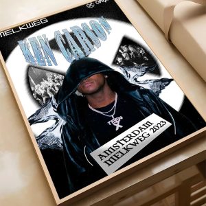 Ken Carson Rapper Poster – Waterproof Wall Art Sticker for Bar, Coffee House, Bedroom